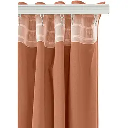 Штори на кухню та в кімнату Cosas Amber 180х260 см 2 шт теракотовий (Curtains_26Amber_DUK_180x260) - мініатюра 7
