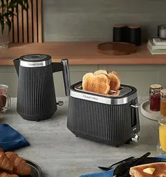 Тостер 26760-56/RH Bronte 2S Toaster Black Russell Hobbs teh0026447 - мініатюра 6