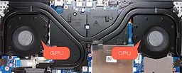 Вентилятор Lenovo кулер 12V для моделей ноутбука Legion 5P-15ARH05H 82GU, 5-15ARH05H 82B1 (GPU Fan 2020 Version) DFSCK22115181Q, 12V, 4pin - мініатюра 2
