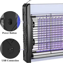 Електричний вбивця комах, УФ-лампа USB 3200 V - мініатюра 5