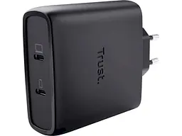 Мережевий зарядний пристрій Trust 100 W GaN PD/PPS Black (25527)
