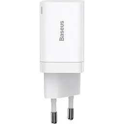 Мережевий зарядний пристрій Baseus Super Si Pro 30W USB-C + USB-A White (CCSUPP-E02) [69676]