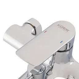 Змішувач для ванни з коротким зливом Koer KB-40028-01 KR5305 Хром - мініатюра 5