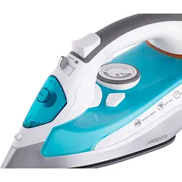 Праска Ardesto IR-C2228-TQ, White/Blue, 2200W, кераміка, паровий удар, постійна пара 35г/хв, резервур 280мл, вертикальне відпарювання, захист від кальцинації, антикрапля, плавне регулювання потужності пари, автоматичне відключення - мініатюра 5