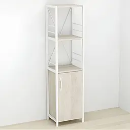 Етажерка 3/34 Ferrum-decor Серії Конект із тумбою 144x34x28 Білий ДСП Сонома (FRD-104431)