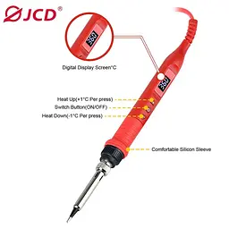 Паяльник JCD 908U 100W + кейс для зберігання - мініатюра 3