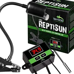 Світильник довгий з затискної ручкою і термостатом Terrario Long ReptiSun Temperature Control 200W - мініатюра 6