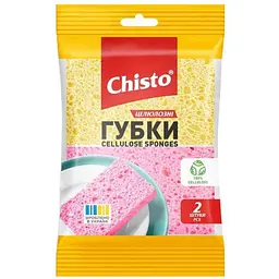 Губки кухонні CHISTO 2шт целюлозна