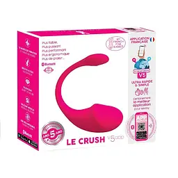 Віброяйце Clara Morgane Le Crush Fushia, 18 см (фуксія) - мініатюра 2