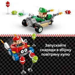 Конструктор LEGO Super Mario Mario Kart Baby Mario vs. Baby Luigi 321 деталь (72034) - мініатюра 13