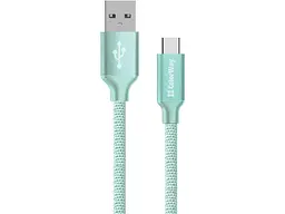 Кабель ColorWay USB - Type-C 2.1А 1м Mint (CW-CBUC003-MT)