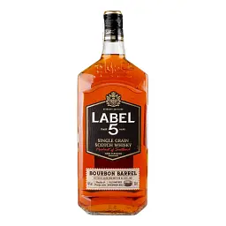 Віскі Label 5 Bourbon Barrel Single Grain Scotch Whisky 40% 1 л у подарунковій упаковці - мініатюра 2