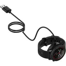 Зарядний пристрій DK кабель (1m) USB для Xiaomi Amazfit 3 Stratos (A1928) (black) - мініатюра 2