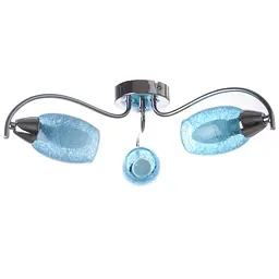 Люстра стельова Brille класична E14 40W CH+BL (LK-534C/3)