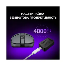 Мишка Lorgar Elite MSE90W Wireless/Bluetooth Dark Grey (LRG-MSE90W-DG) - мініатюра 9