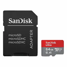 Картка пам'яті SanDisk 64 GB microSDXC Ultra UHS-I U1 A1 Class 10 (SDSQUAB-064G-GN6IA) - мініатюра 2
