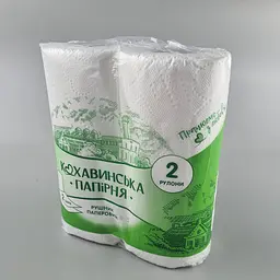 Паперові рушники, Смарагд, 2-шарові, білий, 230ммx250мм, 160 в упаковці