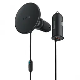 Бездротовий АЗП Baseus CW01 Magnetic Wireless Charging 15W + АЗУ Type-c 25W SUCX040101 Black