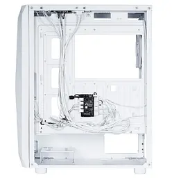 Корпус 2E Gaming Aruba (G3313W), White, без БР, Mid Tower, для ATX/Micro ATX/Mini ITX, 1xUSB 3.0/2xUSB 2.0, макс. CPU - 165 мм / VGA - 330 мм, 5x120 ARGB, бічна панель із загартованого стекла (2E-G3313W) - мініатюра 6