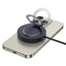 БЗП Baseus Simple Mini4 Magnetic Wireless Charging Stand 15W (P10273300121-02) Cosmic Black - мініатюра 6
