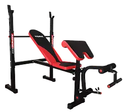 Лавка для жиму York Fitness ASPIRE 320 з стійкою для штанги та партою Скотта