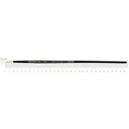 Пензель синтетика кругла TERRA 1608R №3 довга ручка Rosa