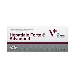 Харчова добавка для собак і котів Vet Expert Hepatiale Forte Advanced для підтримки та відновлення функцій печінки, 1 таблетка