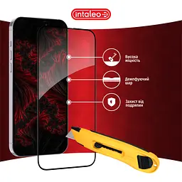 Скло захисне Intaleo Full Glue Apple iPhone 16 Pro Max Black (1283126593819) - мініатюра 5