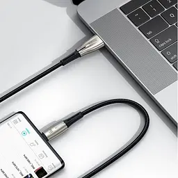 Кабель Baseus Water Drop-shaped Lamp Super Charge Cable USB to Type-C 66W 1m CATSD-M01 Black - мініатюра 7
