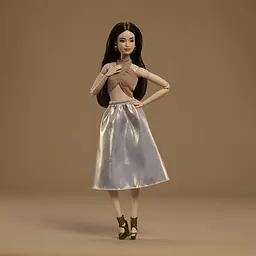 Лялька Barbie Mattel Basics №6 брюнетка (JJX25) - мініатюра 4