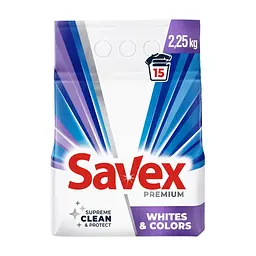 Пральний порошок Savex Premium Whites & Colors 2.25 кг (3800024047879)