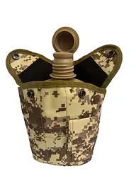 Фляга Solve NATO армійська тактична з утепленим чохлом 1 л Коричневий піксель KT6003936