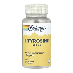 Амінокислота Solaray L-Tyrosine 500 мг - 100 капс