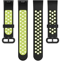 Ремінець DK Silicone Sport Band Nike для Xiaomi Mi Watch Lite (012954) (black / green) - мініатюра 3