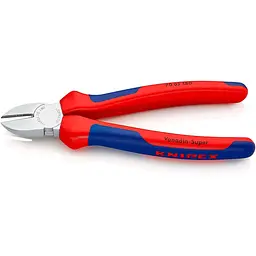 Кусачки боковые (бокорезы), Ø4,0мм, 180мм KNIPEX 70 05 180, хромированные - мініатюра 3