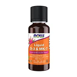 Рідкий вітамін Д3 і МК-7 (К2), Liquid Vit D-3 & MK-7 - 30ml