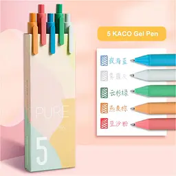 Набір ручок KacoGreen Pure Plastic Gel Ink Pen 5 шт K1015/3131478 [118674] - мініатюра 2