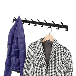 Вішак для одягу та рушників Nice & Cozy Coatrack на 17 гачків чорний