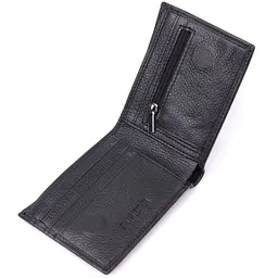 Компактне чоловіче портмоне з натуральної шкіри ST Leather 22486 чорний - мініатюра 9