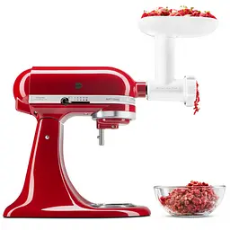 Насадка-м'ясорубка KitchenAid пластикова біла (5KSMFGA) - мініатюра 3