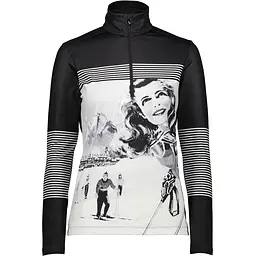 Кофта CMP Woman Sweat 30L0396 Black/White M (1097-30L0396-22YF 40)