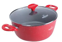Каструля з мармуровим покриттям Bohmann BH 7357-28 см 4,8 л Red - мініатюра 2