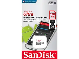 Карта пам'яті SanDisk Ultra microSDHC UHS-I 128 GB (SDSQUNR-128G-GN6MN) - мініатюра 2