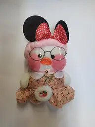 М'яка Качка Lalafanfan Duck в одязі 30см у пов'язці
