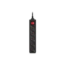 Мережевий фільтр живлення REAL-EL RS-Protect M 1.8m, black (EL122300026) - мініатюра 3