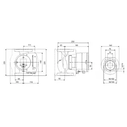 Циркуляційний насос Grundfos Magna3 32-40 F 220 (98333834) - мініатюра 2