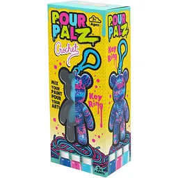 Набір для творчості ToyMonster Pour Palz Флюїд Арт Брелок Ведмедик S4 В'язані дива в асортименті (FC-G0002) - мініатюра 2