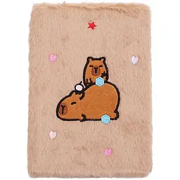 Блокнот А5 ZiBi Capybara 7 Kids Line плюшевий клітинка 80 аркушів (ZB.700021) - мініатюра 2