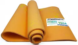 Килимок для йоги та фітнеса EasyFit PER Premium Mat 8 мм + Чохол помаранчевий - мініатюра 3
