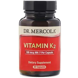Вітамін К2, Vitamin K2, 30 капсул Dr. Mercola vit0001714